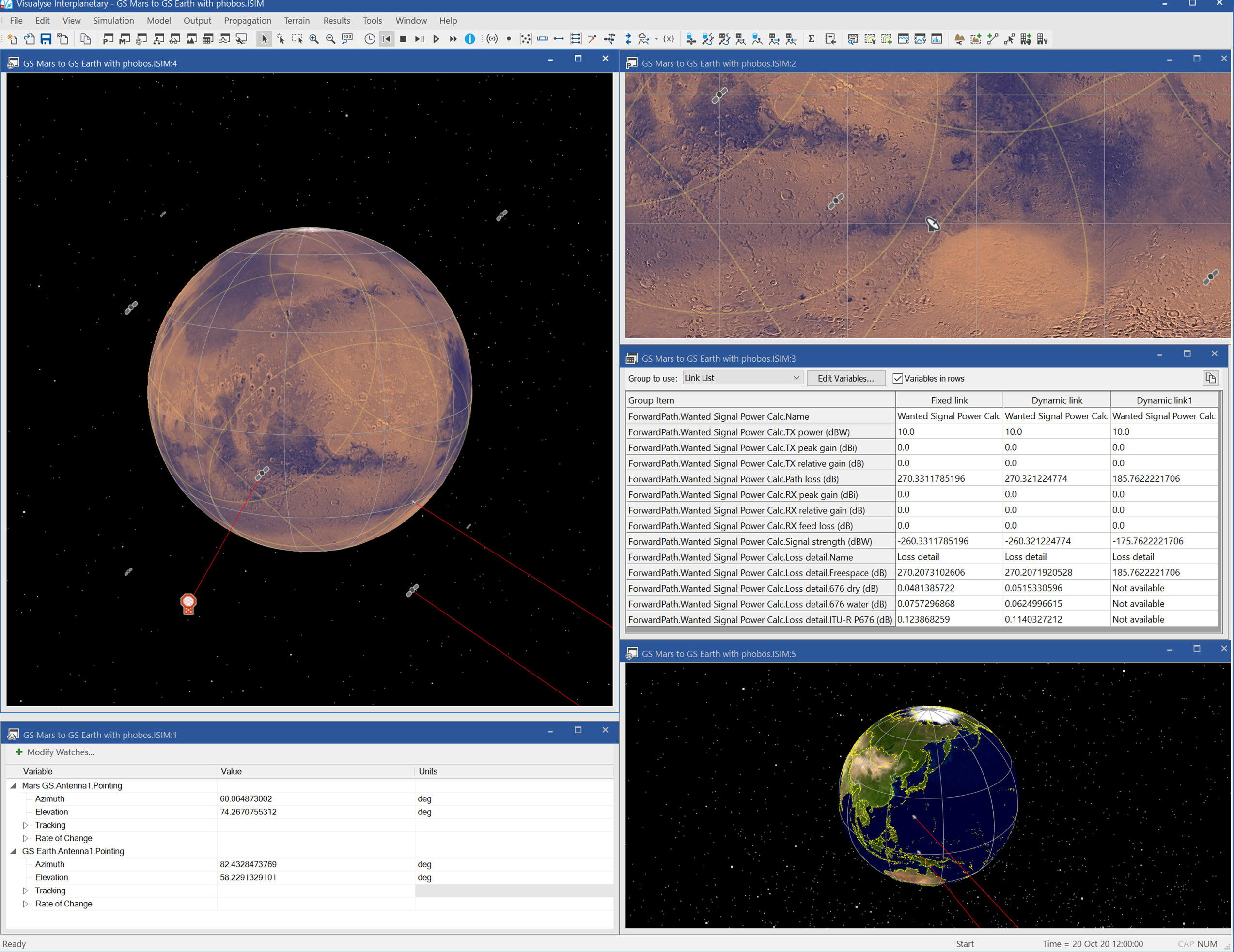 Visualyse Interplanetary Example Simulation