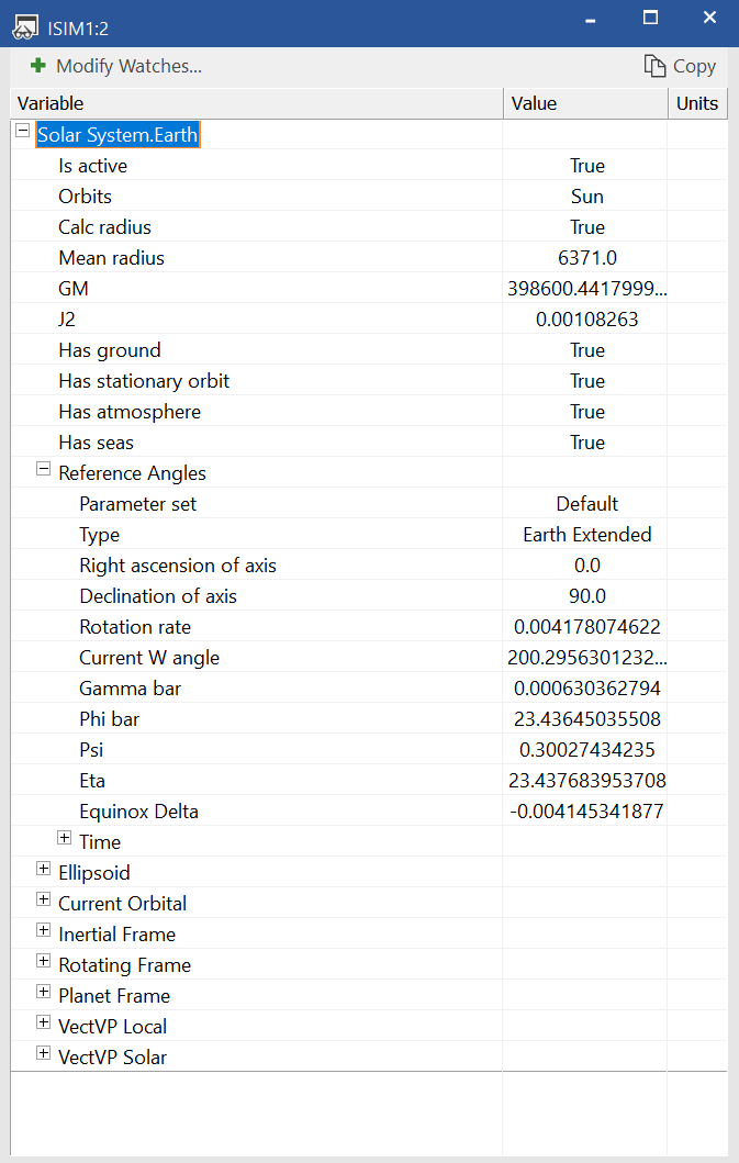 Visualyse Interplanetary Watch Window