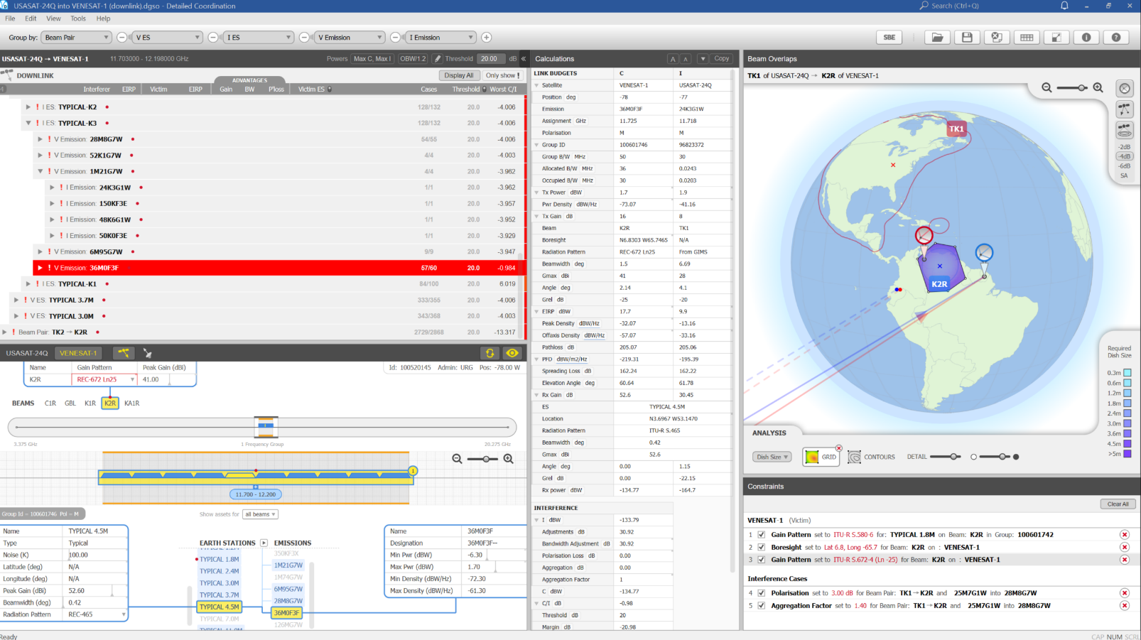 An example screenshot of Visualyse GSO DC