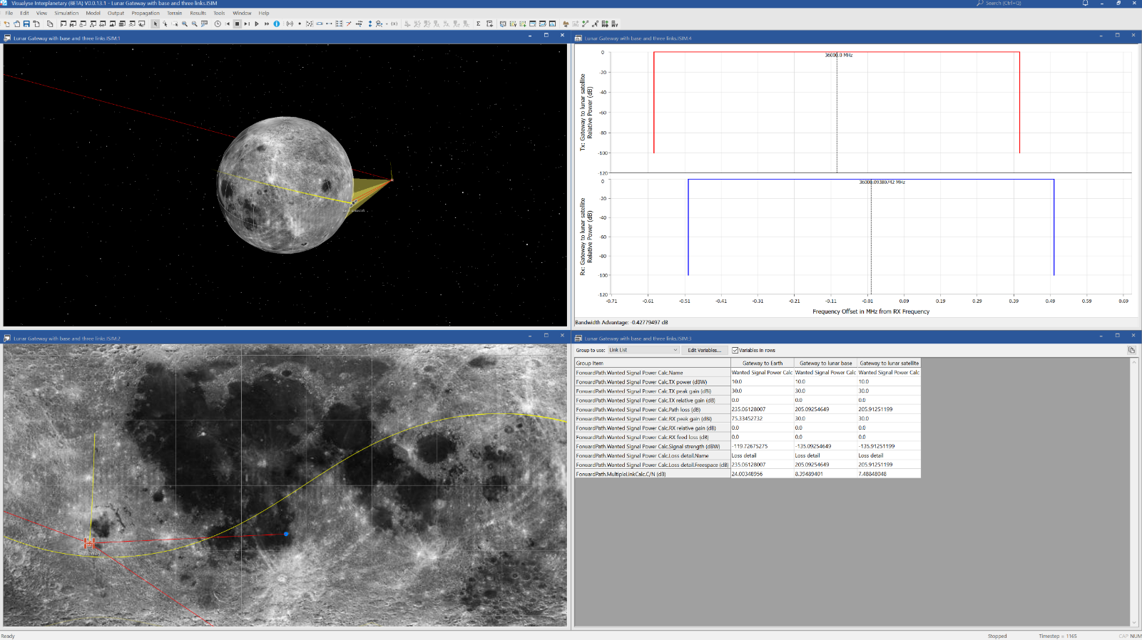 An example screenshot of Visualyse Interplanetary