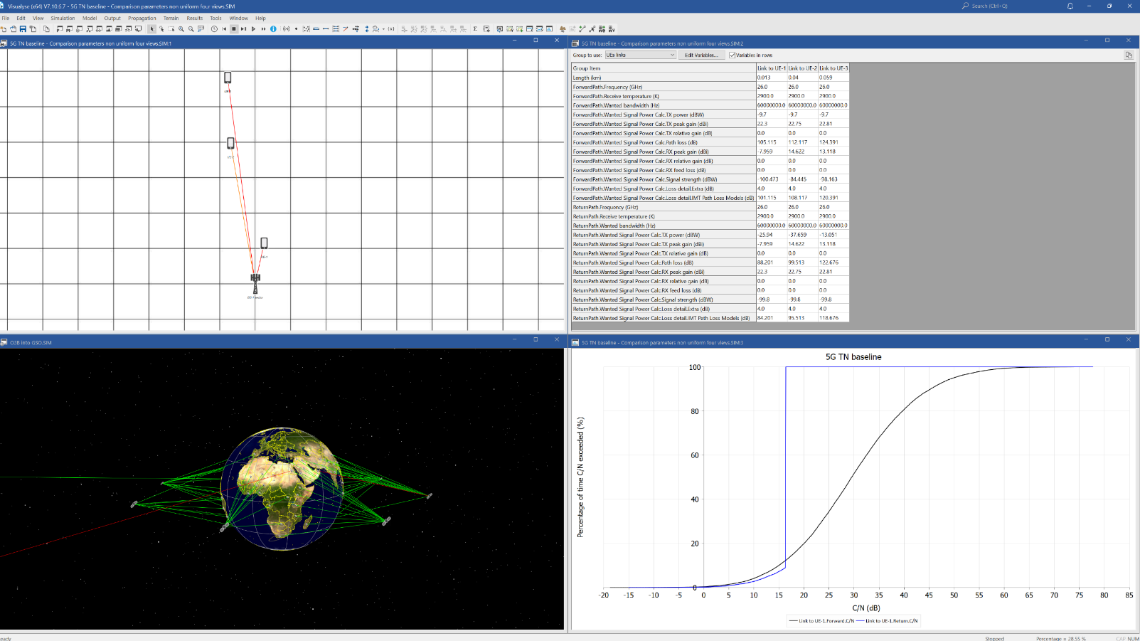 An example screenshot of Visualyse Professional