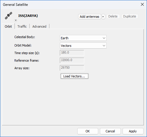 Position and Velocity Option Selected