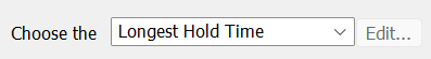 Longest Hold Time