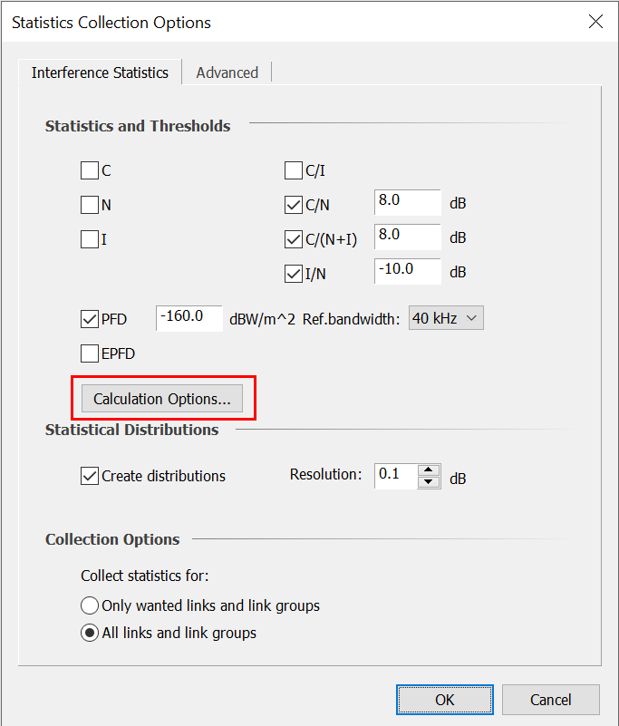 Statistics Collection Options